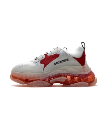 Balenciaga Triple S White Red 544351 W09E1 4552