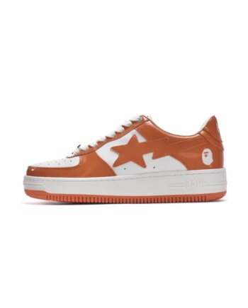 Bapesta Bape Sk8 Sta Low White Orange 1G70-109-0017